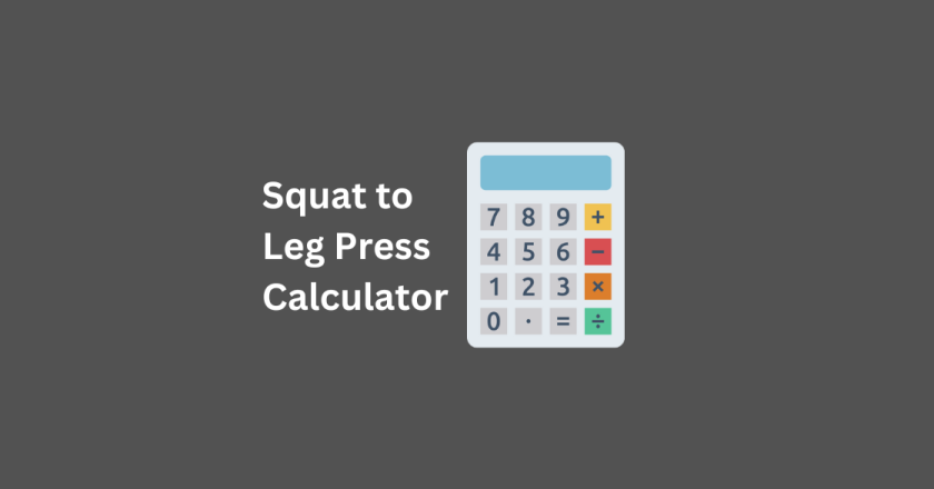 Squat to Leg Press Calculator