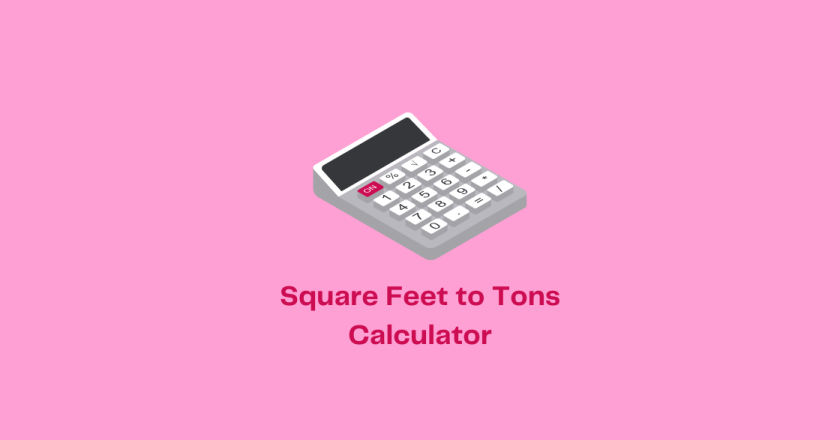Square Feet to Tons Calculator